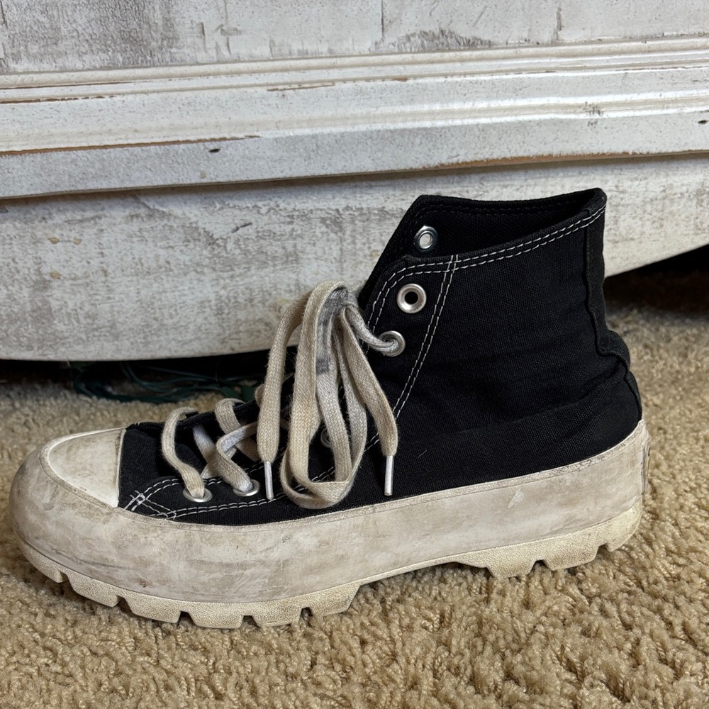 Converse Black and White High-Top Sneakers